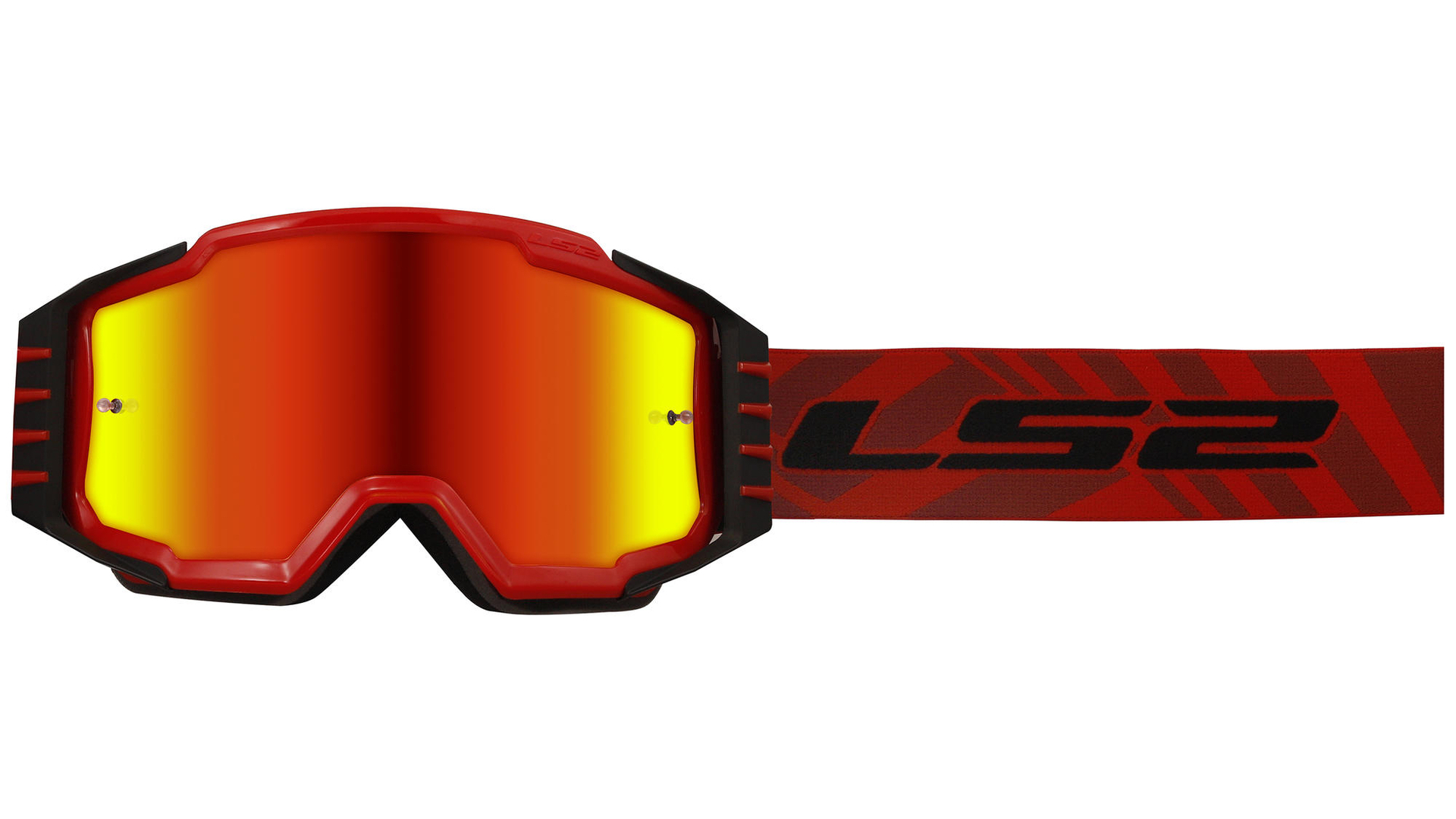 LS2 Crossbrille Charger Pro – Rot/Iridium