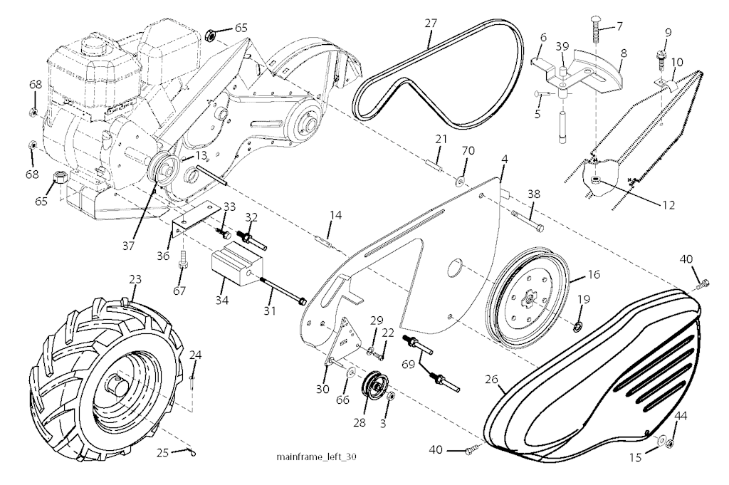 Explosionszeichnung Ersatzteile