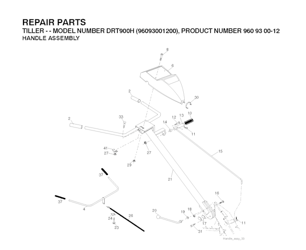 Husqvarna Motorhacken 96093001201 DRT900H
