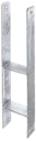 Vorschaubild Alberts® H-Pfostenträger 300x60x5mm für verschiedene Pfostenstärken