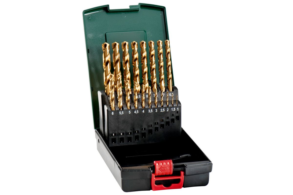 Metabo HSS-TiN-Bohrerkassette19-teilig