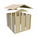 Akubi Stelzenhaus Benjamin mit Holzrampe