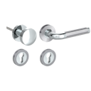 Vorschaubild Griffwerk SIMONA Schraubtechnik GK4 -Chrom/Edelstahl Rosettengarnitur -Schraubt. -Knopf R21 -WR -TS 40-45mm