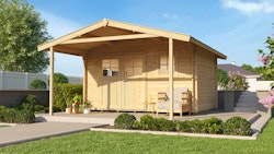Weka 28 mm Gartenhaus 111 A mit Vordach (200 cm)