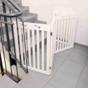 Vorschaubild TRIXIE Hunde-Absperrgitter MDF 4-teilig 60-160x75cm weiß