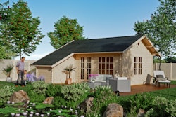 Skan Holz 45 mm Gartenhaus Esbjerg/Freizeithaus 3