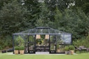 Juliana Gewächshaus Grand Oase anthrazit - 3 mm Sicherheitsglas - 25,6 m²