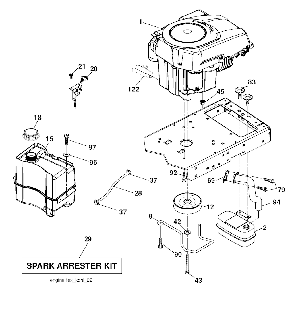 Explosionszeichnung Ersatzteile