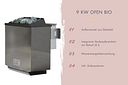 Vorschaubild Karibu 9 kW Bio-Kombiofen Saunaofen anthrazit inkl. Steuergerät EASY weiß - Sparset
