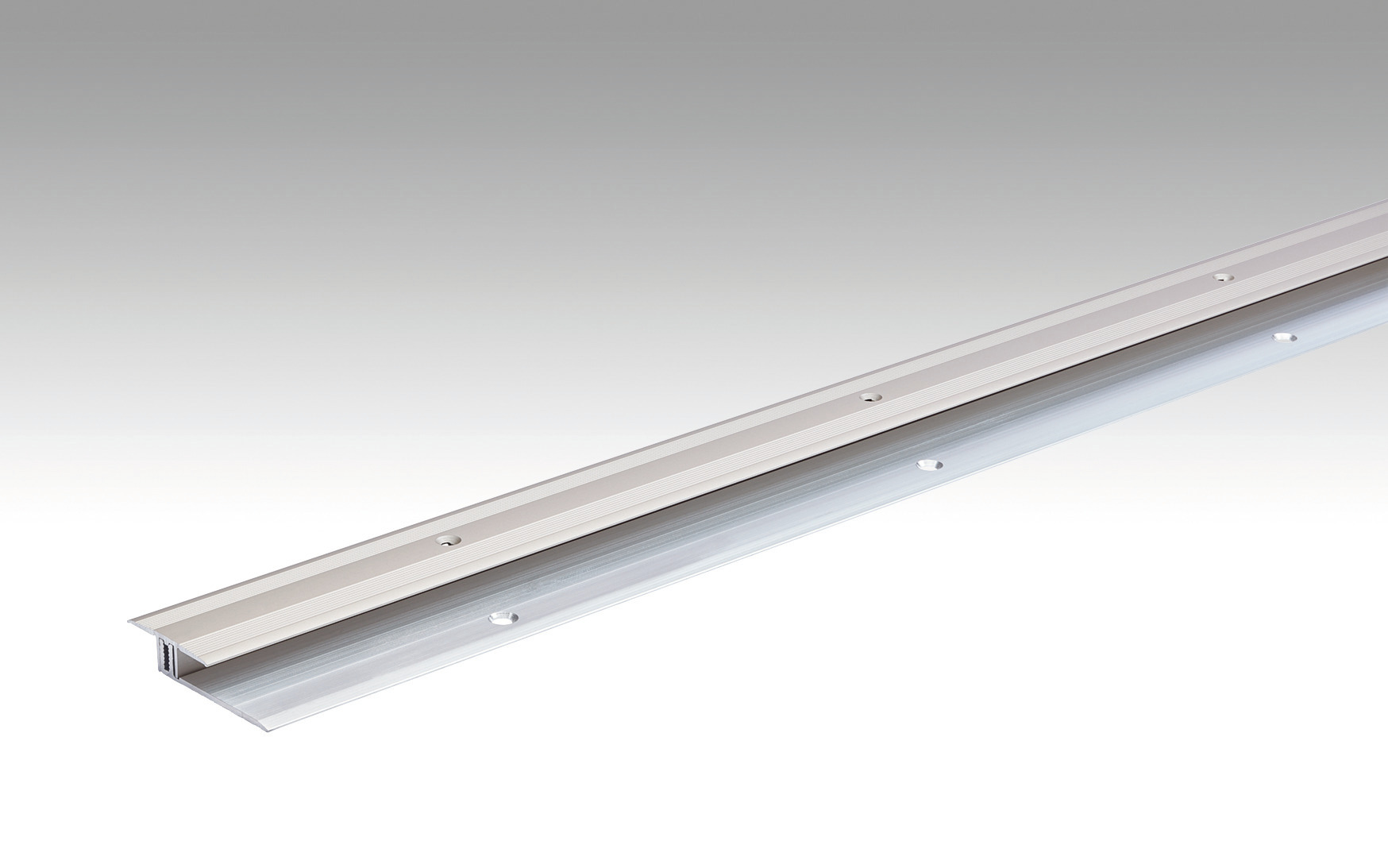 MEISTER Übergangsprofil Typ 202 (6,5 bis 16 mm) Edelstahl-Oberfläche 340 - 2700 x 34 mm