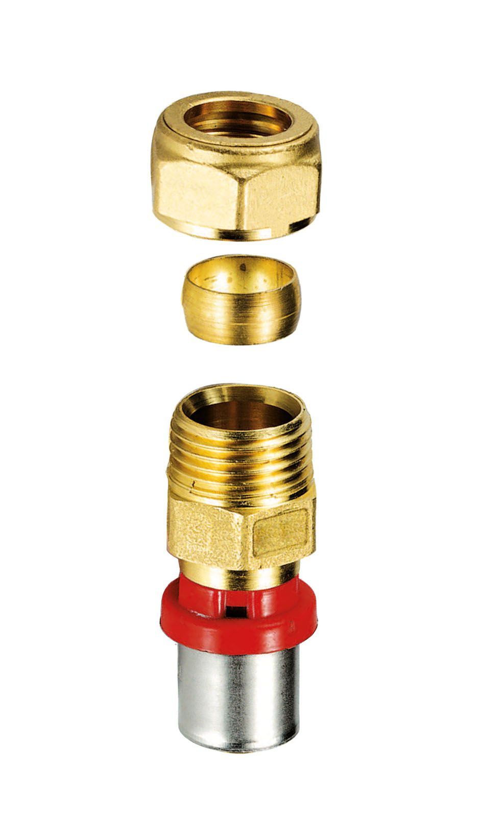 Sanitop WIROPRESS Übergangsnippel 16 x 15 mm, Presssystem