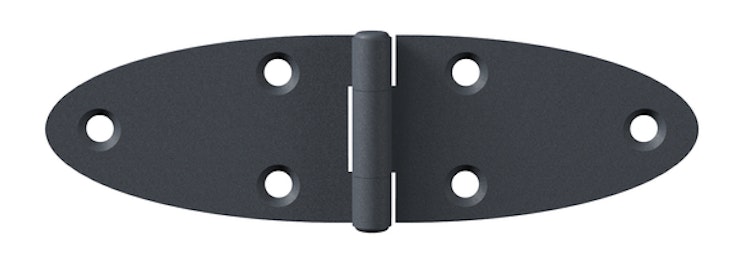 Alberts® Tischband Ovado verz.,graphitgrau beschichtet 101 x 32 mm 