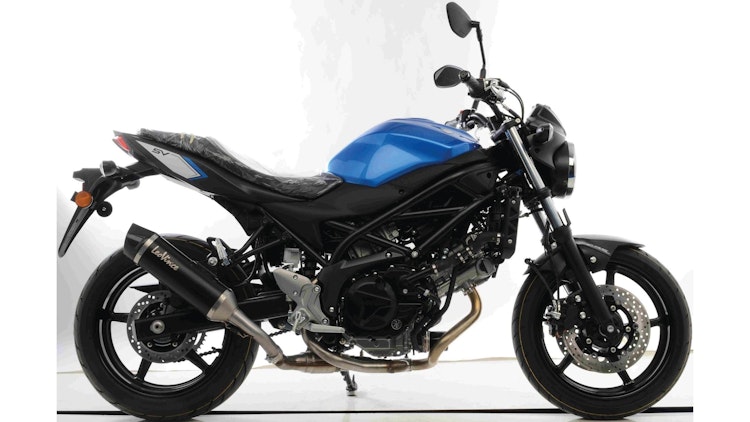 LeoVince SLIP-ON Edelstahl SBK NERO für SUZUKI SV 650 / X / ABS