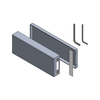Griffwerk FABRICO/STYLE -Edelstahl Optik Cover-Set -Gegenkasten