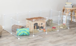 TRIXIE Indoor Freilaufgehege, Metall/Kunststoff, 140 × 35 × 70 cm, weiß