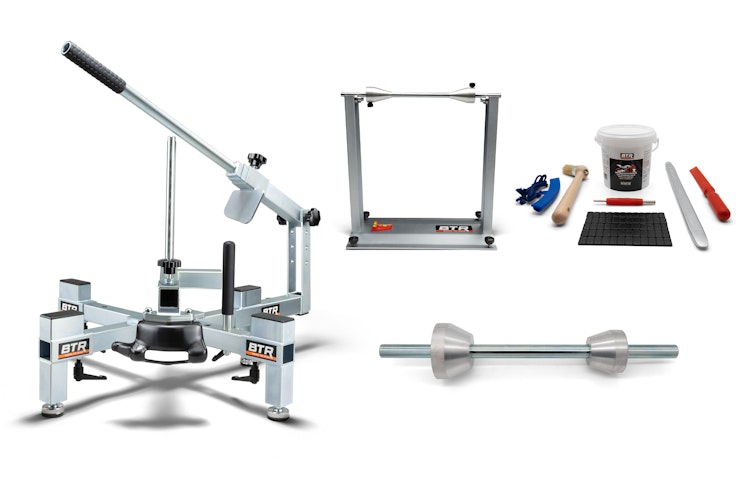 BTR Reifenmontiergerät EVO2® Set für Ducati Einarmschwingen