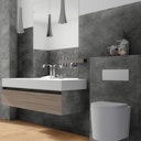 Vorschaubild Revét Vinyl Wandfliese Concrete Matt 120 x 60 cm