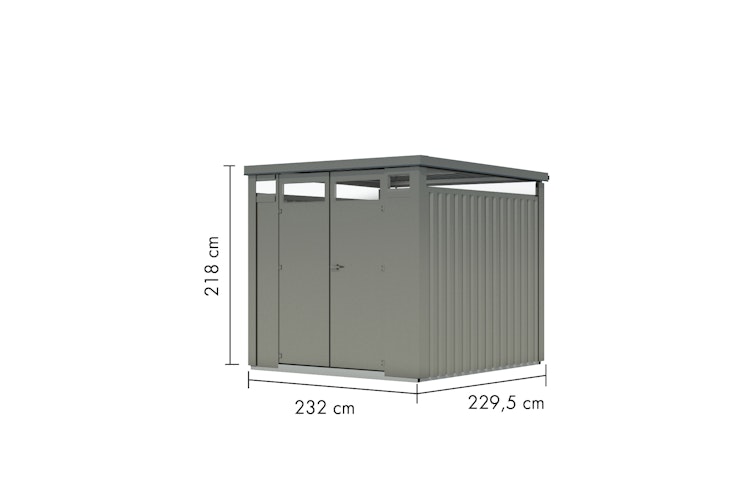Karibu Metall Gartenhaus Osten (Østen) inkl. gratis Metallbox im Wert von 349,99 €