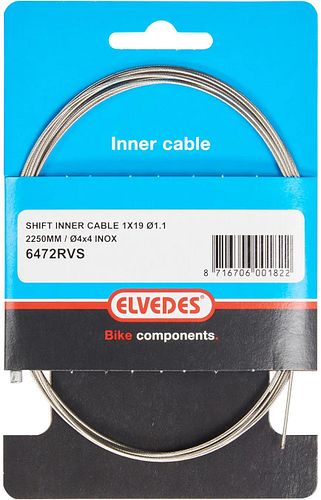 Elvedes Schaltzug 19 strands 2250 mm silber SB-verpackt, Ø 1,1