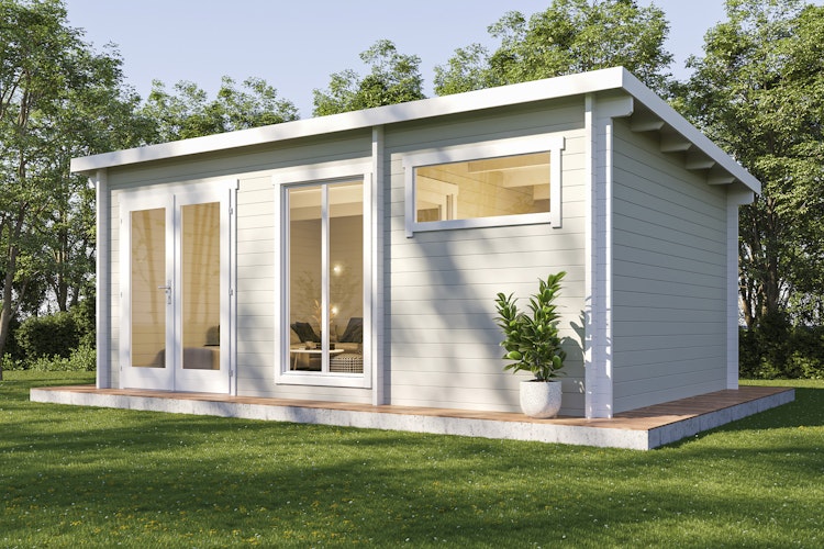 Wolff Finnhaus Gartenhaus Hidda 5536 - 44 mm