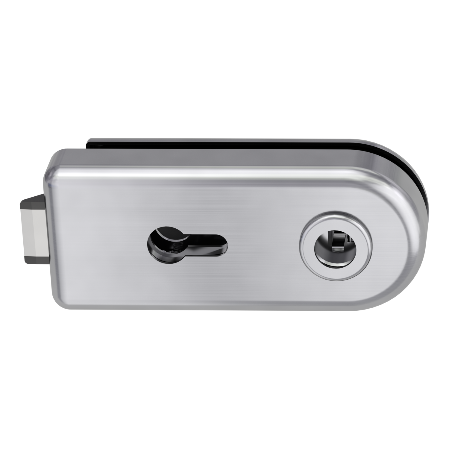 Griffwerk SMILE -Edelstahl matt-Optik Schlosskasten -PZ