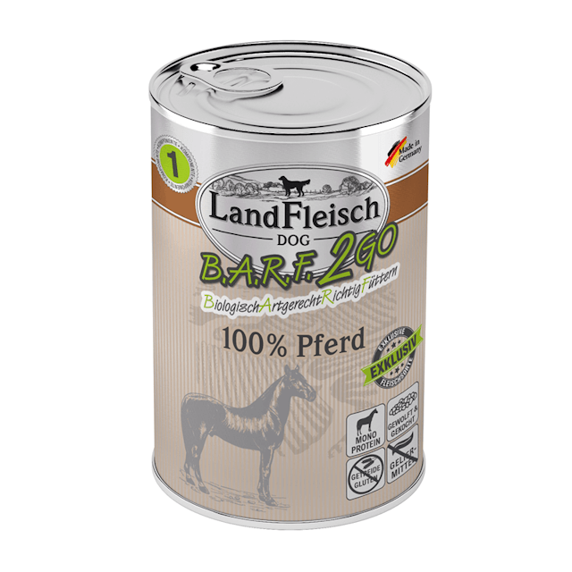 LandFleisch Hund B.A.R.F.2GO 100 %  400gVorschaubild