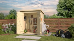 Weka Gartenhaus Mori mit Pultdach - 13 mm