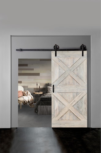 INDO Barndoor Teak Colored IBDJT210100W White washed
