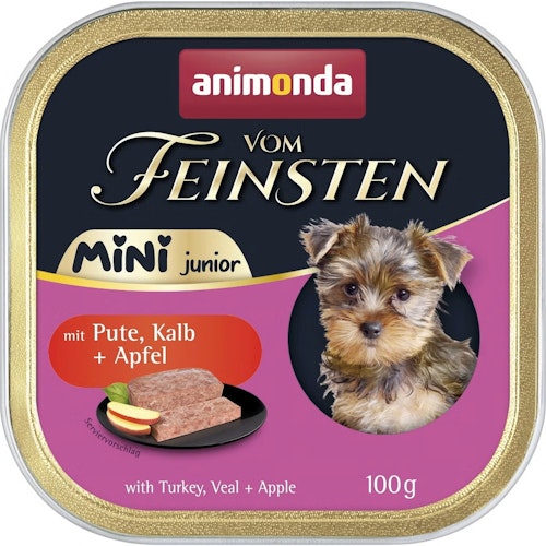 animonda Vom Feinsten Junior Mini Schale 100g Hundenassfutter