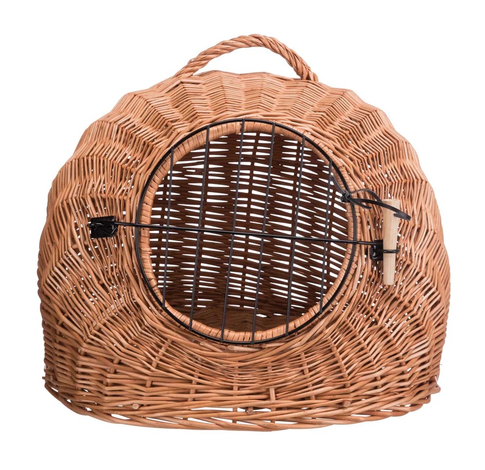 TRIXIE Korbhöhle mit Gitter, 50 × 46 × 36 cm, braun