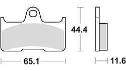 TRW Bremsbelag MCB 756 mit Zulassung