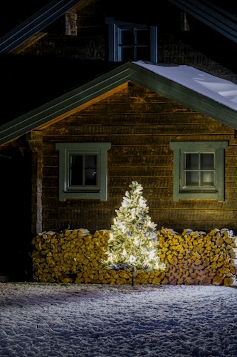 Konstsmide Weihnachtsbeleuchtung LED Baumkette, Topbirnen, One String, 25 warmweisse SMDLEDs