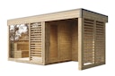 Vorschaubild Wolff Finnhaus Saunahaus Sidonia 5323/6323 mit Vorraum & Seitendach