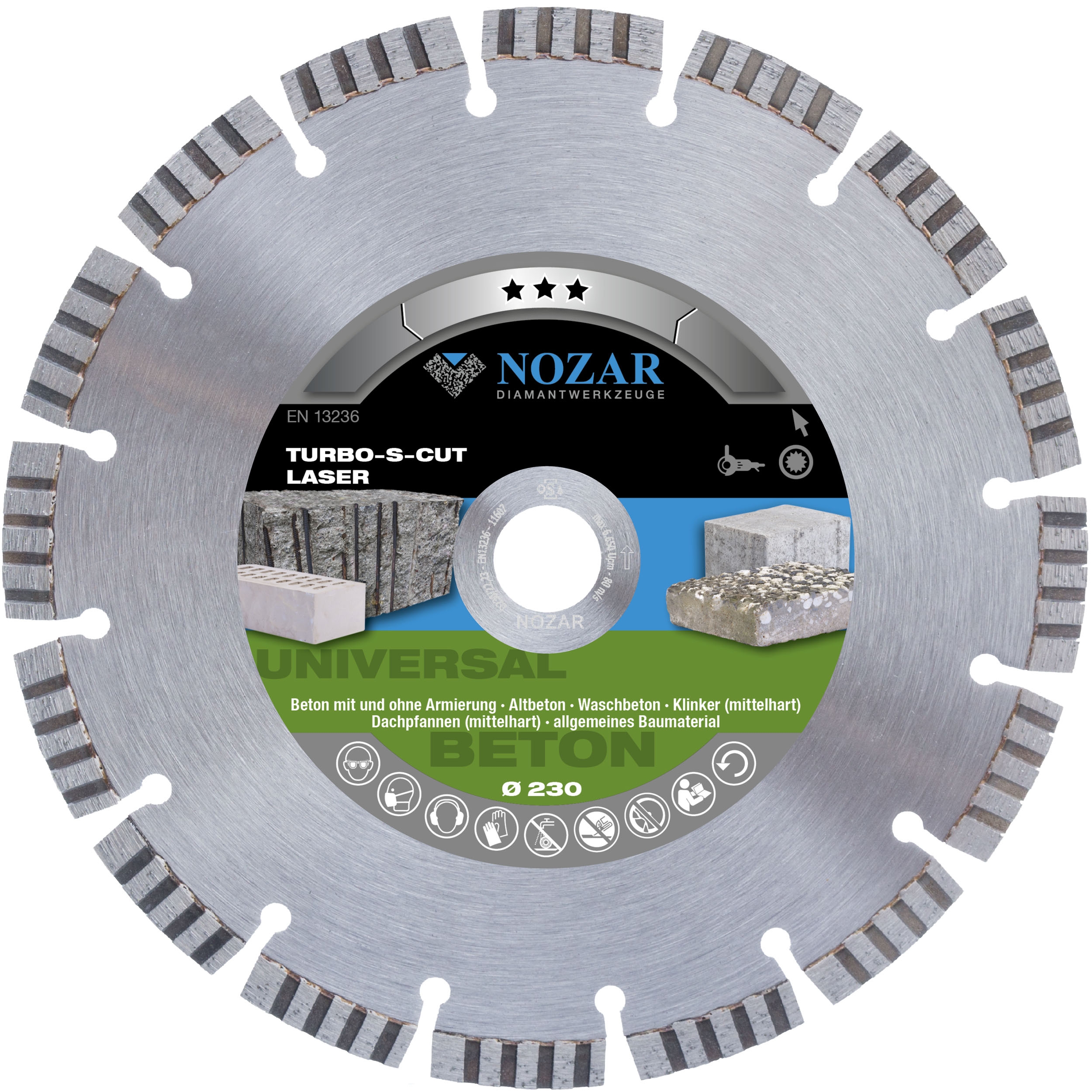 Nozar Diamant-Trennscheibe Turbo-S-Cut 230 mm