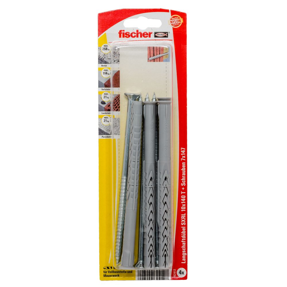 FISCHER Langschaftdübel SXRL 10x140 T K (4 St.)