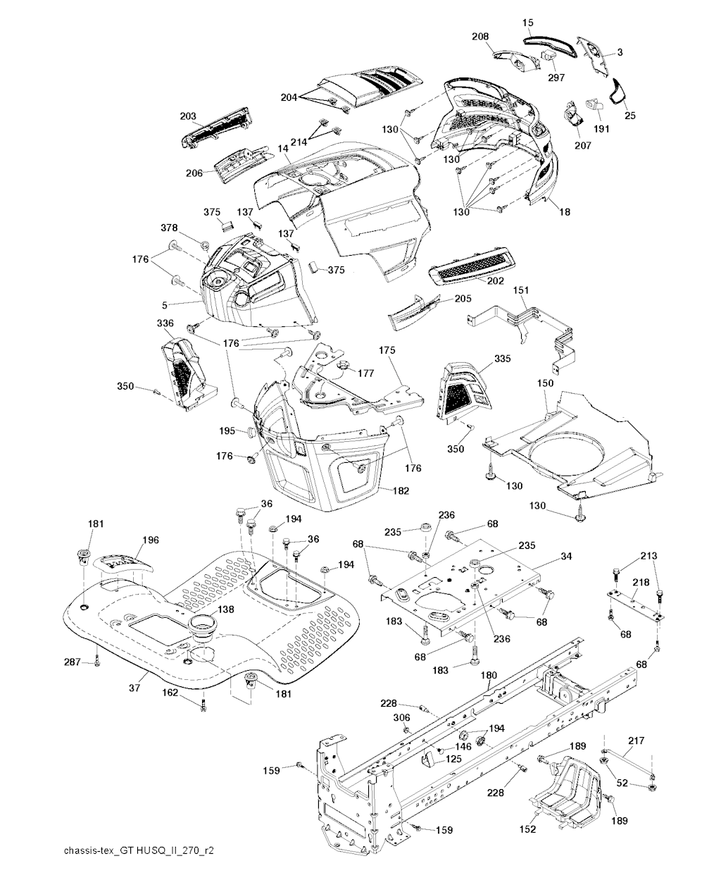 Explosionszeichnung Ersatzteile