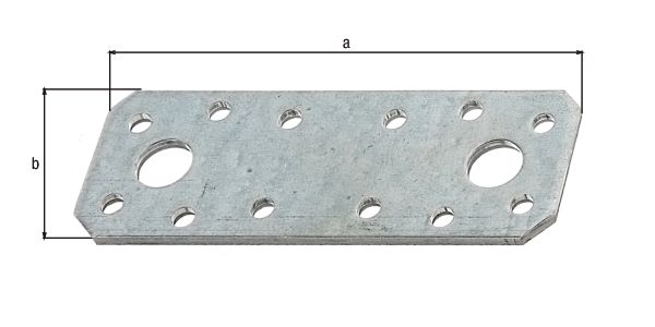 Flachverbinder verz. 96x35x2,5 mm GP