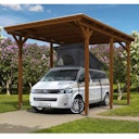 Vorschaubild Skan Holz Caravan-Carport Emsland 404x604 cm mit erhöhter Einfahrt