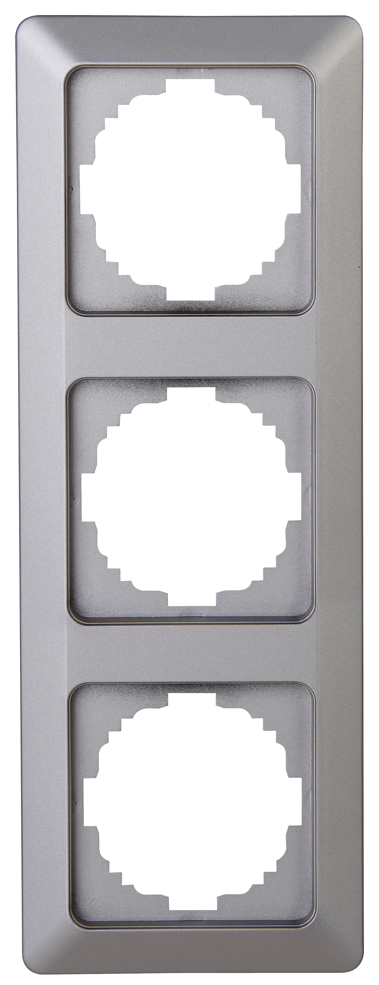 Kopp Abdeckrahmen MILANO 3-fach stahlfarben