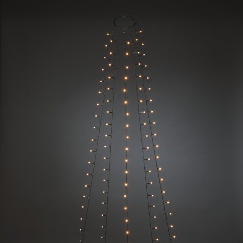 Konstsmide LED Baummantel bernstein H300cm Ring Ø11,5cm