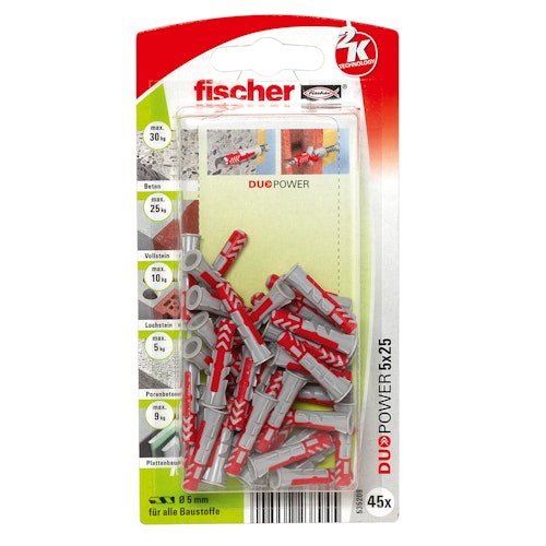 FISCHER Universaldübel Duopower 5x25 K