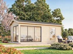 Palmako Gartenhaus Amanda 17,1 m² Slide Plus- 44 mm