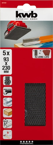 kwb Str. Gitterl. 93x230mm P220SB 857022