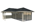 Vorschaubild Palmako Pavillon Bianca 24,9 m² Set 223 Slide