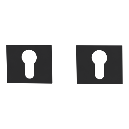 Griffwerk FRAME | DESIGN MANUFAKTUR ROSETTE -Graphitschwarz Rosettenpaar eckig -Prontofix -PZ