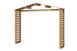 Weka Rhombusvordach für Gartenhaus Killarney 