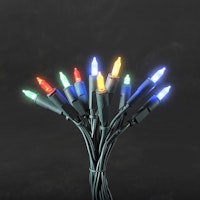 Konstsmide Weihnachtsbeleuchtung  LED Minilichterkette 50 bunte Dioden 230V
