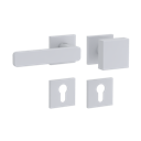 Vorschaubild Griffwerk Wechselgarnitur VAYA 265 MINIMAL MODERN fast2fix Fast2Fix  Rosetten eckig Knopf SQUARE Seidenweiß L