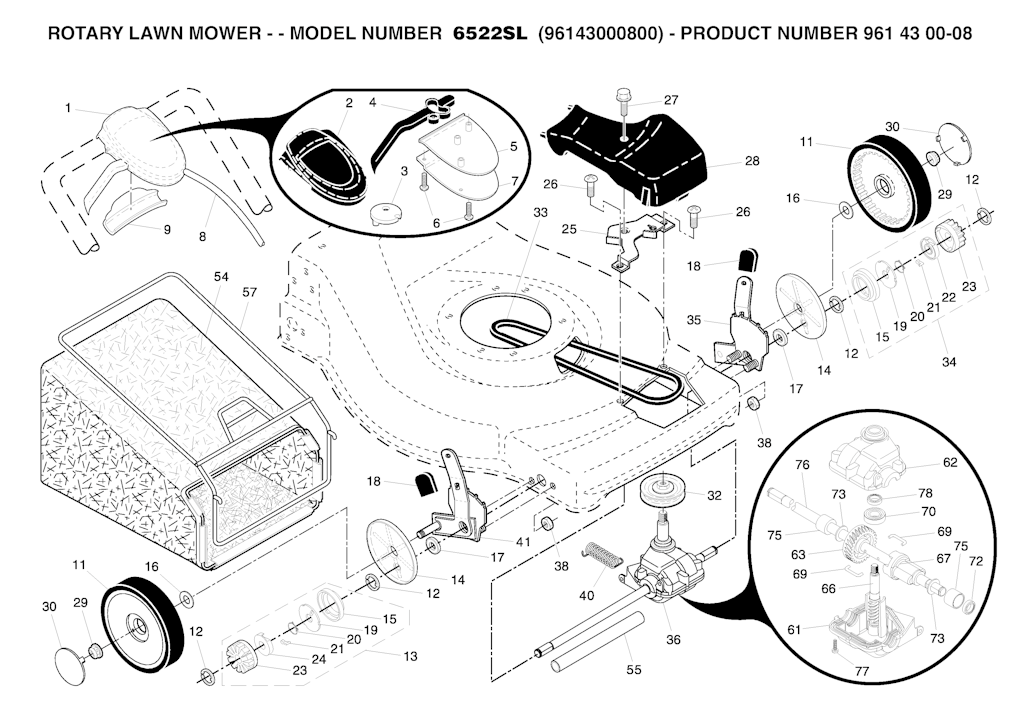 Explosionszeichnung Ersatzteile