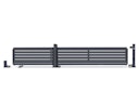 Vorschaubild dz VIDUAL Slide Schiebetor Line 100 x 20 mm Rechteckprofil  Distanz 18 mm 